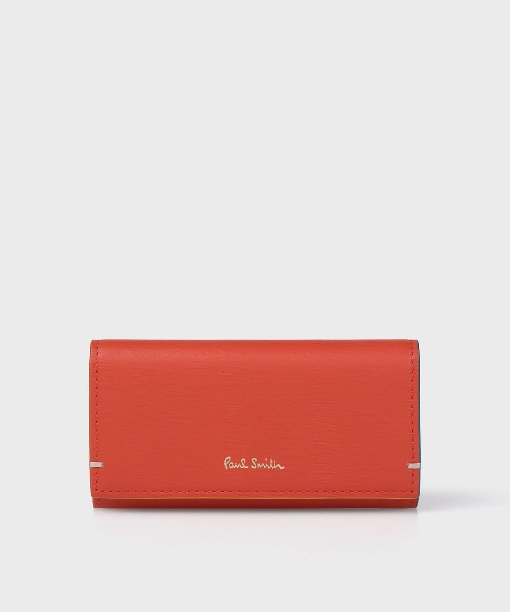 【ポール スミス/Paul Smith】のカラードエッジ キーケース インテリア・キッズ・メンズ・レディースファッション・服の通販 founy(ファニー) 　ファッション　Fashion　レディースファッション　Fashion for Women　ミニ財布・二つ折り財布　Wallets & Card Cases　アクセサリー　Fashion Accessories　財布　Wallet, Purse　プリント　Print, Printed Pattern　ポケット　Pocket, Pocket Detail　新作・新入荷　New Arrivals / New In　レッド|ID: prp329100004600819 ipo3291000000033607336