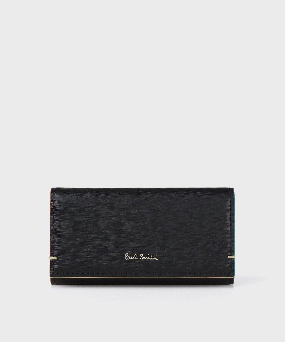 【ポール スミス/Paul Smith】のカラードエッジ キーケース インテリア・キッズ・メンズ・レディースファッション・服の通販 founy(ファニー) 　ファッション　Fashion　レディースファッション　Fashion for Women　ミニ財布・二つ折り財布　Wallets & Card Cases　アクセサリー　Fashion Accessories　財布　Wallet, Purse　プリント　Print, Printed Pattern　ポケット　Pocket, Pocket Detail　新作・新入荷　New Arrivals / New In　ブラック|ID: prp329100004600819 ipo3291000000033607337