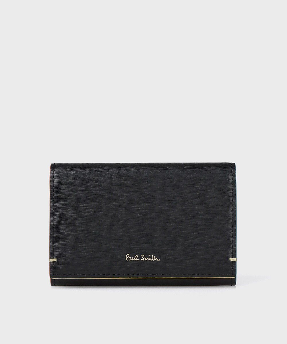 【ポール スミス/Paul Smith】のカラードエッジ 名刺入れ インテリア・キッズ・メンズ・レディースファッション・服の通販 founy(ファニー) 　ファッション　Fashion　レディースファッション　Fashion for Women　ミニ財布・二つ折り財布　Wallets & Card Cases　カードケース/名刺入れ　Card Holders & Business Cases　財布　Wallet, Purse　プリント　Print, Printed Pattern　ポケット　Pocket, Pocket Detail　新作・新入荷　New Arrivals / New In　ブラック|ID: prp329100004600820 ipo3291000000033607261