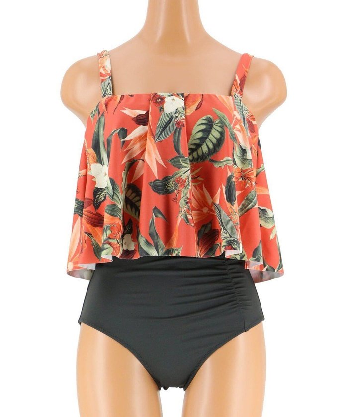 【三愛水着楽園/San-ai Resort】の【SALE】【Coral veil】Lily Garden ワンピ見えハイウエスト ビキニ 9号/11号 インテリア・キッズ・メンズ・レディースファッション・服の通販 founy(ファニー) https://founy.com/ ファッション Fashion レディースファッション Fashion for Women 水着 Swimwear レディース水着・ビーチウェア Swimwear & Beachwear アンダー Underwear Essentials ギャザー Gathered, Ruffled ショーツ Shorts, Short Pants スタイリッシュ Stylish, Fashionable セパレート Separate, Two-Piece トレンド Trend, Trending Now ビキニ Bikini, Two-Piece Swimsuit フィット Fit, Slim Fit フレア Flare, Flared ボタニカル Botanical, Floral Pattern ボトム Bottoms, Lower Wear 夏 Summer S/S・春夏 SS, Spring/Summer, Warm Season 水着 Swimsuit, Swimwear A/W・秋冬 Autumn/Winter |ID: prp329100004601697 ipo3291000000032717571