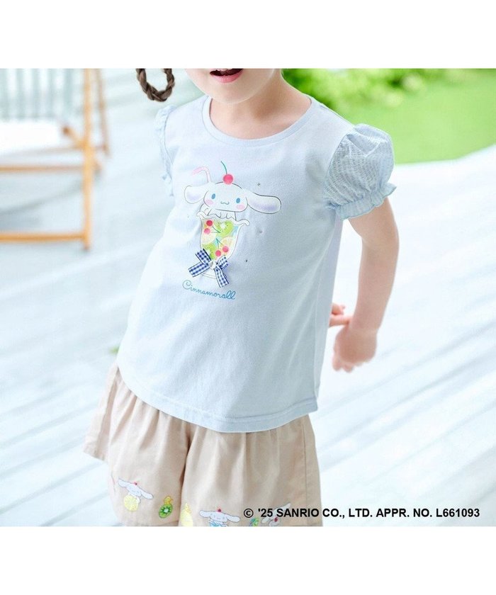 【エニファム/any FAM / KIDS】の【any FAM ×サンリオキャラクターズ】パフスリーブ Tシャツ インテリア・キッズ・メンズ・レディースファッション・服の通販 founy(ファニー) https://founy.com/ ファッション Fashion キッズファッション Fashion for Kids トップス・カットソー Cut & Sew Tops 春 Spring カットソー Cut and Sewn Top キャラクター Character, Licensed Characters キュロット Culottes, Wide Shorts サッカー Seersucker, Summer Fabric スパンコール Sequins, Sequin Embellishment スリーブ Sleeve, Long Sleeve / Short Sleeve ネックレス Necklace, Pendant Necklace 人気 Popular, Best Seller ビジュー Bijou, Jewel-like Accent フロント Front, Front Design プリント Print, Printed Pattern リボン Ribbon, Bow S/S・春夏 SS, Spring/Summer, Warm Season 新作・新入荷 New Arrivals / New In おすすめ Recommended / Our Picks 夏 Summer |ID: prp329100004601700 ipo3291000000032717582