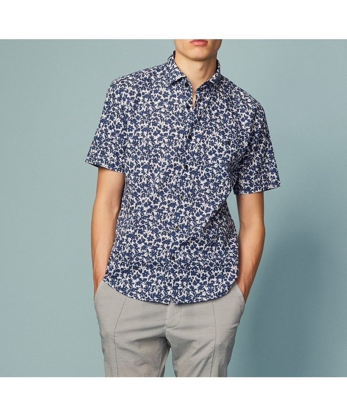【ジョセフ アブード/JOSEPH ABBOUD / MEN】の【清涼感】テクスチャライズドライ フラワーエアリノ シャツ インテリア・キッズ・メンズ・レディースファッション・服の通販 founy(ファニー) https://founy.com/ ファッション Fashion メンズファッション Fashion for Men トップス・カットソー Cut & Sew Tops メンズシャツ Shirts フラワー Flower, Floral モチーフ Motif, Design Theme リネン Linen, Linen Fabric 再入荷 Restock / Back in Stock 夏 Summer 春 Spring S/S・春夏 SS, Spring/Summer, Warm Season 無地 Plain, Solid Color 羽織 Haori, Light Jacket |ID: prp329100004601779 ipo3291000000032718113