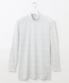 【23区 ゴルフ/23区GOLF / MEN】の【MEN】【吸水速乾・UVケア】ボーダー柄 インナーカットソー ライトグレー系1|ID: prp329100004601807 ipo3291000000032718414