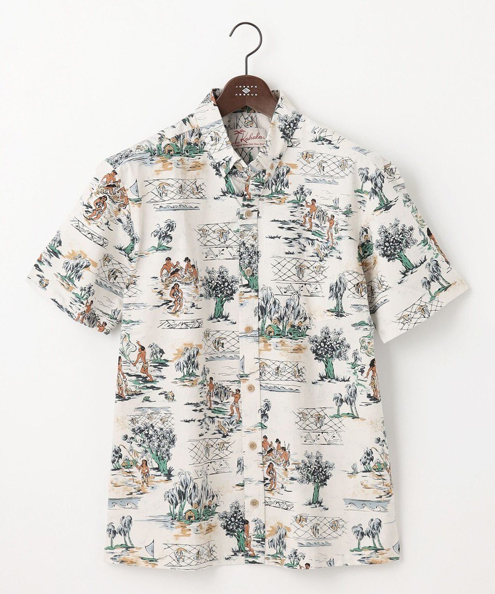 【ジョセフ アブード/JOSEPH ABBOUD / MEN】の【ハワイの老舗アロハブランドとコラボ】KAHALA ALOHA アロハ シャツ インテリア・キッズ・メンズ・レディースファッション・服の通販 founy(ファニー) 　ファッション　Fashion　メンズファッション　Fashion for Men　トップス・カットソー　Cut & Sew Tops　メンズシャツ　Shirts　アロハ　Aloha　春　Spring　コラボ　Collaboration, Collab　ビーチ　Beach, Seaside　ブロード　Broadcloth, Fine Cotton　プリント　Print, Printed Pattern　リラックス　Relax, Relaxed Fit　ワーク　Workwear, Utility Style　S/S・春夏　SS, Spring/Summer, Warm Season　夏　Summer　ライトグレー系6|ID: prp329100004601809 ipo3291000000032718436