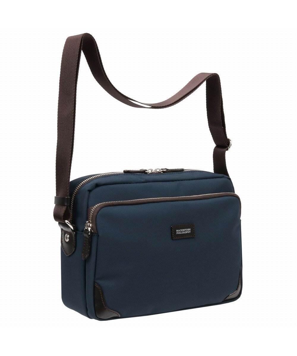 【エース バッグズ アンド ラゲッジ/ACE BAGS & LUGGAGE / MEN】のMACKINTOSH PHILOSOPHY バルヴェニー ショルダーバッグ ヨコ型 54281 マッキントッシュフィロソフィー インテリア・キッズ・メンズ・レディースファッション・服の通販 founy(ファニー) 　ファッション　Fashion　メンズファッション　Fashion for Men　バッグ　Bags　コンパクト　Compact, Small Size　ジャケット　Jacket, Outerwear　スマホ　Smartphone, Mobile Device　フロント　Front, Front Design　ポケット　Pocket, Pocket Detail　再入荷　Restock / Back in Stock　旅行　Travel　ネイビー|ID: prp329100004601810 ipo3291000000032718446