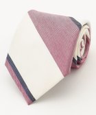 【ジェイ プレス/J.PRESS / MEN】の【LINEN MIX COLLECTION】 レジメンタル ネクタイ ローズ系1|ID: prp329100004601834 ipo3291000000033511642