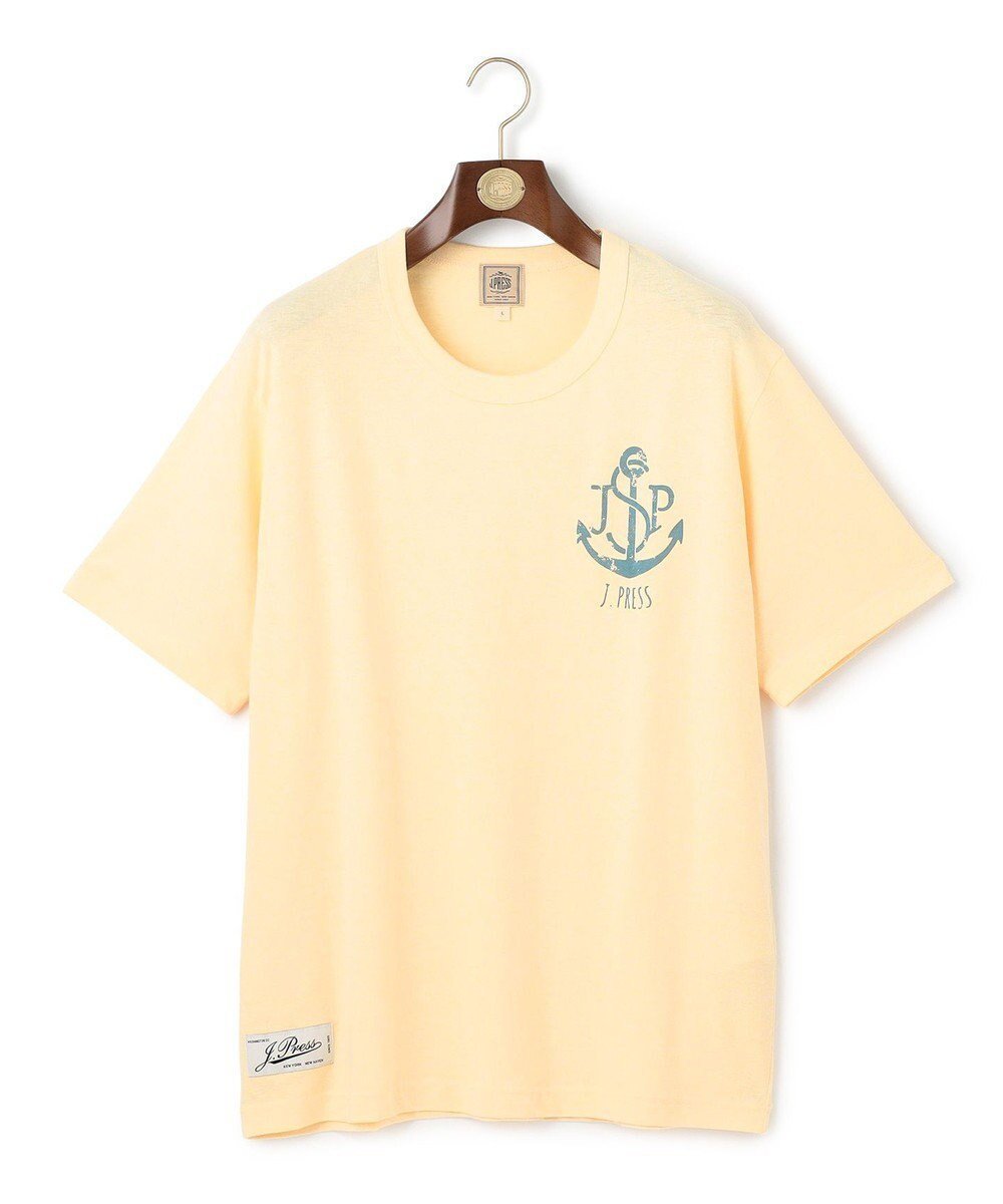 【ジェイ プレス/J.PRESS / MEN】の【NYUZELESS】アンカーグラフィック Tシャツ インテリア・キッズ・メンズ・レディースファッション・服の通販 founy(ファニー) 　ファッション　Fashion　メンズファッション　Fashion for Men　トップス・カットソー　Cut & Sew Tops　メンズシャツ　Shirts　アメリカン　American Style　ヴィンテージ　Vintage Style　春　Spring　カットソー　Cut and Sewn Top　グラフィック　Graphic, Graphic Design　ショート　Short, Short Length　パステル　Pastel, Soft Color　フロント　Front, Front Design　プリント　Print, Printed Pattern　ボトム　Bottoms, Lower Wear　モチーフ　Motif, Design Theme　S/S・春夏　SS, Spring/Summer, Warm Season　夏　Summer　イエロー系|ID: prp329100004601838 ipo3291000000033395992