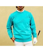 【23区 ゴルフ/23区GOLF / MEN】の【MEN】【ウォッシャブル】シワになりにくいイージーケアなロゴスポーツニット ターコイズブルー系|ID: prp329100004601846 ipo3291000000032718887