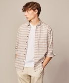 【ジョセフ アブード/JOSEPH ABBOUD / MEN】の【清涼感】エアリノマリンボーダーシャツ ダークブラウン系2|ID: prp329100004601913 ipo3291000000032719233