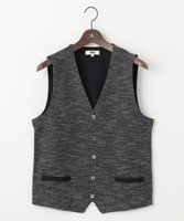 【ジョセフ アブード/JOSEPH ABBOUD / MEN】の【イタリア糸使用/清涼感/軽い/洗える】スラブギマニットベスト 人気、トレンドファッション・服の通販 founy(ファニー) ファッション Fashion メンズファッション Fashion for Men トップス・カットソー Cut & Sew Tops ニット・セーター / 定番トップス Knit Tops & Sweaters ベスト・ジレ Vests & Gilets アンサンブル Ensemble Set イタリア Italy 春 Spring 洗える Machine Washable コーティング Coating, Coated Finish 鹿の子 Piqué, Kanoko Fabric ジャカード／ジャガード Jacquard, Woven Pattern ベスト Vest, Waistcoat S/S・春夏 SS, Spring/Summer, Warm Season 夏 Summer |ID:prp329100004601916