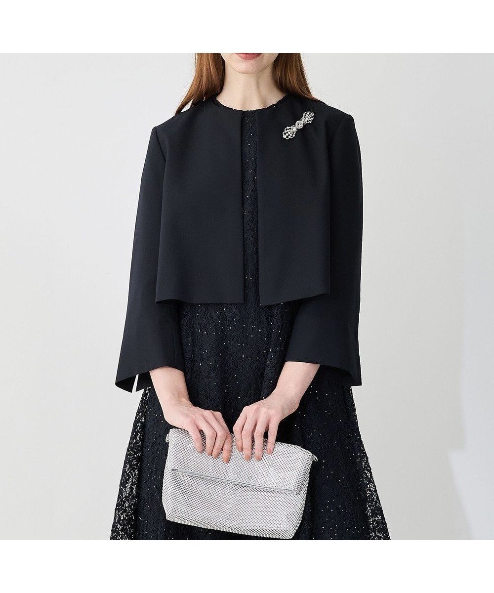 【23区/NIJYUSANKU】の【APPLAUDIR】バックサテンジョーゼット ジャケット 人気、トレンドファッション・服の通販 founy(ファニー) 　ファッション　Fashion　レディースファッション　Fashion for Women　アウター　Coat / Outerwear Collection　レディースジャケット・軽アウター　Jackets　サテン　Satin, Glossy Fabric　ジャケット　Jacket, Outerwear　スリット　Slit, Slit Detail　センター　Center, Center Line　ドレス　Dress, One-Piece　バランス　Balance, Style Balance　パーティ　Party, Party Style　A/W・秋冬　Autumn/Winter　再入荷　Restock / Back in Stock　2024年　2024　結婚式　Wedding　ビジネス 仕事 通勤　Business / Work / Commuting　2024-2025秋冬・A/W　Autumn/Winter 2024–25 AW24–25　 other-1|ID: prp329100004601925 ipo3291000000032719369