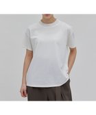 【ベイジ,/BEIGE,】の【洗える】BRICKA / バイカラーTシャツ White×White|ID: prp329100004601935 ipo3291000000033659574