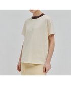 【ベイジ,/BEIGE,】の【洗える】BRICKA / バイカラーTシャツ Cream×Bordeaux|ID: prp329100004601935 ipo3291000000033659575