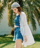 【三愛水着楽園/San-ai Resort】の楊柳×レース 羽織り F【San-ai Resort(サンアイリゾート)】 ホワイト|ID: prp329100004601939 ipo3291000000032719793