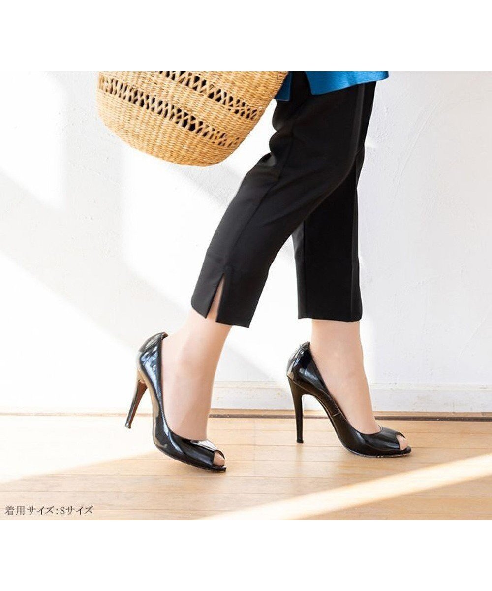 【ティアクラッセ/Tiaclasse】の【洗える】美脚効果の高いスリットテーパードパンツ インテリア・キッズ・メンズ・レディースファッション・服の通販 founy(ファニー) 　ファッション　Fashion　レディースファッション　Fashion for Women　パンツ　Pants & Trousers　ウォッシャブル　Machine Washable　春　Spring　洗える　Machine Washable　スリット　Slit, Slit Detail　センター　Center, Center Line　ダブル　Double, Double-Breasted　テーパード　Tapered, Tapered Pants　フロント　Front, Front Design　楽ちん　Easy Fit, Comfortable　S/S・春夏　SS, Spring/Summer, Warm Season　再入荷　Restock / Back in Stock　夏　Summer　エレガント 上品　Elegant　新作・新入荷　New Arrivals / New In　ブラック|ID: prp329100004602025 ipo3291000000032720508