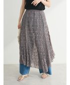 【グリーンパークス/Green Parks】の・ELENCARE DUE レースアシンメトリースカート Charcoal Gray|ID: prp329100004602035 ipo3291000000032720582