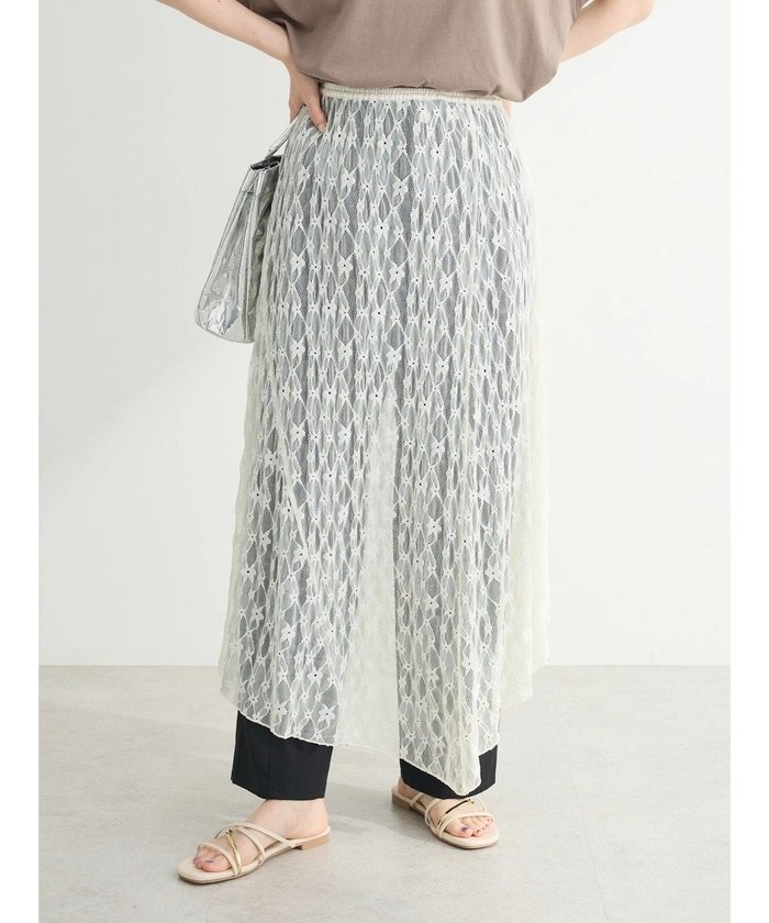 【グリーンパークス/Green Parks】の・ELENCARE DUE レースアシンメトリースカート インテリア・キッズ・メンズ・レディースファッション・服の通販 founy(ファニー) https://founy.com/ ファッション Fashion レディースファッション Fashion for Women スカート Skirts アシンメトリー Asymmetrical Style エレガント 上品 Elegant ギャザー Gathered, Ruffled ポケット Pocket, Pocket Detail レース Lace, Lace Fabric ロング Long, Long-Length 夏 Summer 春 Spring S/S・春夏 SS, Spring/Summer, Warm Season |ID: prp329100004602035 ipo3291000000034248743