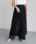 【グリーンパークス/Green Parks】の・ELENCARE DUE レースアシンメトリースカート Black|ID: prp329100004602035 ipo3291000000034248748