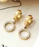 【ティアクラッセ/Tiaclasse】の【金属アレルギー対応】 ハングサークルピアス ゴールド|ID: prp329100004602077 ipo3291000000032720924