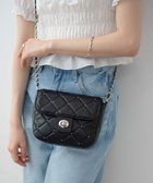 【ウィゴー/WEGO】のスタッズ付きキルティングショルダー ブラック|ID: prp329100004602117 ipo3291000000032721324