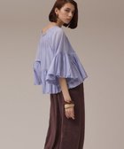 【グレース コンチネンタル/GRACE CONTINENTAL】のバルーンカフタントップ サックス|ID: prp329100004602137 ipo3291000000032721584