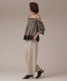 【グレース コンチネンタル/GRACE CONTINENTAL】のギャザーフレアトップ カーキ|ID: prp329100004602141 ipo3291000000032721612