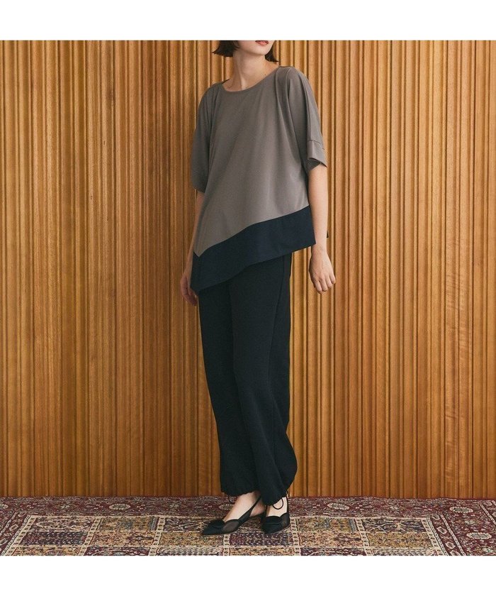 【グレース コンチネンタル/GRACE CONTINENTAL】のバイカラーアシメトップ インテリア・キッズ・メンズ・レディースファッション・服の通販 founy(ファニー) https://founy.com/ ファッション Fashion レディースファッション Fashion for Women トップス・カットソー Cut & Sew Tops シャツ・ブラウス・オフィスカジュアル Elegant Blouses & Button-Ups ロングTシャツ・Tシャツ Longline T-Shirts & Tees カットソー・ベーシックTシャツ Cut-and-Sewn Tops / Stretch Tees & Basics 新作・新入荷 New Arrivals / New In カットソー Cut and Sewn Top 夏 Summer 春 Spring S/S・春夏 SS, Spring/Summer, Warm Season |ID: prp329100004602157 ipo3291000000032721679