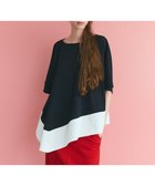 【グレース コンチネンタル/GRACE CONTINENTAL】のバイカラーアシメトップ ブラック|ID: prp329100004602157 ipo3291000000032721683