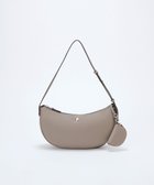 【トプカピ/TOPKAPI】の【Breath TOPKAPI】シュリンクレザー ハーフムーン ショルダーバッグ / チャーム付き グレージュ|ID: prp329100004602161 ipo3291000000032721712