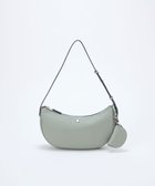 【トプカピ/TOPKAPI】の【Breath TOPKAPI】シュリンクレザー ハーフムーン ショルダーバッグ / チャーム付き グリーングレー|ID: prp329100004602161 ipo3291000000032721714
