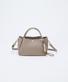 【トプカピ/TOPKAPI】の【Breath TOPKAPI】シュリンクレザー ショルダー付き ミニ トートバッグ / チャーム付き グレージュ|ID: prp329100004602162 ipo3291000000032721718