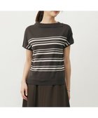 【ジェイ プレス/J.PRESS】の【WEB限定カラーあり・洗える】COTTON POLYESTER ボーダー 襟付き ニット 【WEB限定カラー】ブラウン×グレージュ系|ID: prp329100004602172 ipo3291000000033068045