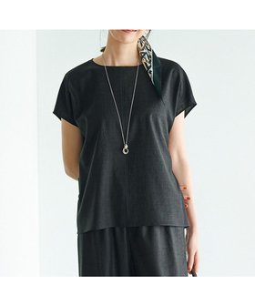 【23区/NIJYUSANKU】の【洗える】トリアセスラブストレッチ フレンチスリーブ ブラウス 人気、トレンドファッション・服の通販 founy(ファニー) ファッション Fashion レディースファッション Fashion for Women トップス・カットソー Cut & Sew Tops シャツ・ブラウス・オフィスカジュアル Elegant Blouses & Button-Ups 春 Spring 洗える Machine Washable シンプル Simple, Minimal ストレッチ Stretch, Stretchy Fabric スリーブ Sleeve, Long Sleeve / Short Sleeve セットアップ Set-Up, Coordinated Outfit フレンチ French, French Style フロント Front, Front Design ワイド Wide, Wide Fit S/S・春夏 SS, Spring/Summer, Warm Season おすすめ Recommended / Our Picks 夏 Summer エレガント 上品 Elegant 2025年 2025 2025-2026秋冬・A/W Autumn/Winter 2025–26 AW25–26 |ID:prp329100004602177