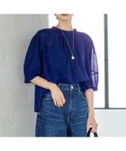【23区/NIJYUSANKU】の【先行予約/洗える】クリアトリコットジャージー ギャザーフォルム カットソー ブルー系|ID: prp329100004602187 ipo3291000000032721877