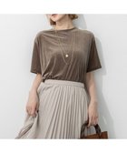 【23区/NIJYUSANKU】の【先行予約/洗える】シアーベロア リラックス Tシャツ 人気、トレンドファッション・服の通販 founy(ファニー) ファッション Fashion レディースファッション Fashion for Women トップス・カットソー Cut & Sew Tops シャツ・ブラウス・オフィスカジュアル Elegant Blouses & Button-Ups ロングTシャツ・Tシャツ Longline T-Shirts & Tees カットソー・ベーシックTシャツ Cut-and-Sewn Tops / Stretch Tees & Basics ベロアトップス Velour Tops / Velvet-Look Items エレガント 上品 Elegant 洗える Machine Washable 秋 Autumn カットソー Cut and Sewn Top シアー Sheer, See-Through ショルダー Shoulder, Shoulder Strap ダウン Down, Puffer デニム Denim, Jeans Material ドロップ Drop Shoulder, Dropped Style なめらか Smooth, Silky Texture バランス Balance, Style Balance ベロア Velour, Soft Velvet リラックス Relax, Relaxed Fit A/W・秋冬 Autumn/Winter 新作・新入荷 New Arrivals / New In 2025年 2025 2025-2026秋冬・A/W Autumn/Winter 2025–26 AW25–26 thumbnail カーキ系|ID: prp329100004602191 ipo3291000000032721926
