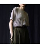 【23区/NIJYUSANKU】の【先行予約/洗える】シアーベロア リラックス Tシャツ ライトグレー系|ID: prp329100004602191 ipo3291000000033068126