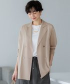 【23区/NIJYUSANKU】の【一部先行予約/洗える】シアー ダブルブレスト ニット ジャケット ベージュ系|ID: prp329100004602192 ipo3291000000032721939