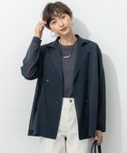 【23区/NIJYUSANKU】の【一部先行予約/洗える】シアー ダブルブレスト ニット ジャケット ネイビー系|ID: prp329100004602192 ipo3291000000032721942