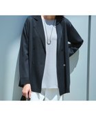 【23区/NIJYUSANKU】の【洗える】シアー ダブルブレスト ニット ジャケット ネイビー系|ID: prp329100004602192 ipo3291000000036378080