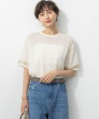 【23区/NIJYUSANKU】の【先行予約/洗える】スパンコールシアー ニットT アイボリー系|ID: prp329100004602193 ipo3291000000032721952
