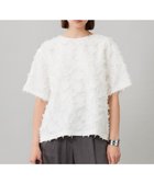 【アイシービー/iCB】の【先行予約・洗える】 ヘアリーシアージャカード ブラウス オフホワイト系|ID: prp329100004602215 ipo3291000000033068246