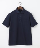 【ジョセフ アブード/JOSEPH ABBOUD / MEN】の【吸水速乾/上質感】千鳥サッカーポロシャツ ネイビー系|ID: prp329100004602877 ipo3291000000032733042