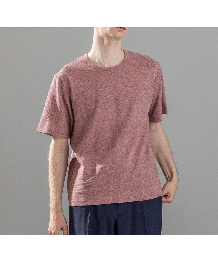【ジョゼフ オム/JOSEPH HOMME / MEN】の新素材【清涼感/ストレッチ】リンクスメランジジャージー クルーネックカットソー インテリア・キッズ・メンズ・レディースファッション・服の通販 founy(ファニー) https://founy.com/ ファッション Fashion メンズファッション Fashion for Men トップス・カットソー Cut & Sew Tops メンズシャツ Shirts インナー Innerwear カットソー Cut and Sewn Top ストレッチ Stretch, Stretchy Fabric ベーシック Basic, Essential ボーダー Border, Stripe 再入荷 Restock / Back in Stock 半袖 Short Sleeve, Half Sleeve 夏 Summer A/W・秋冬 Autumn/Winter |ID: prp329100004602880 ipo3291000000032733070