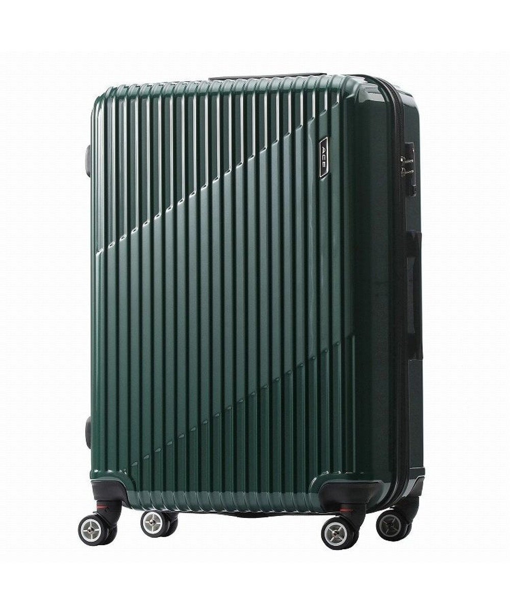 【エースバッグズアンドラゲッジ/ACE BAGS & LUGGAGE】のACE クレスタ スーツケース 7~10泊 83~93L エキスパンド機能 06318 エース インテリア・キッズ・メンズ・レディースファッション・服の通販 founy(ファニー) 　ファッション　Fashion　レディースファッション　Fashion for Women　スーツ　Business Suits & Workwear　スーツケース キャリーケース　Suitcase / Carry Case　ポケット　Pocket, Pocket Detail　ダークグリーン|ID: prp329100004602885 ipo3291000000032733118