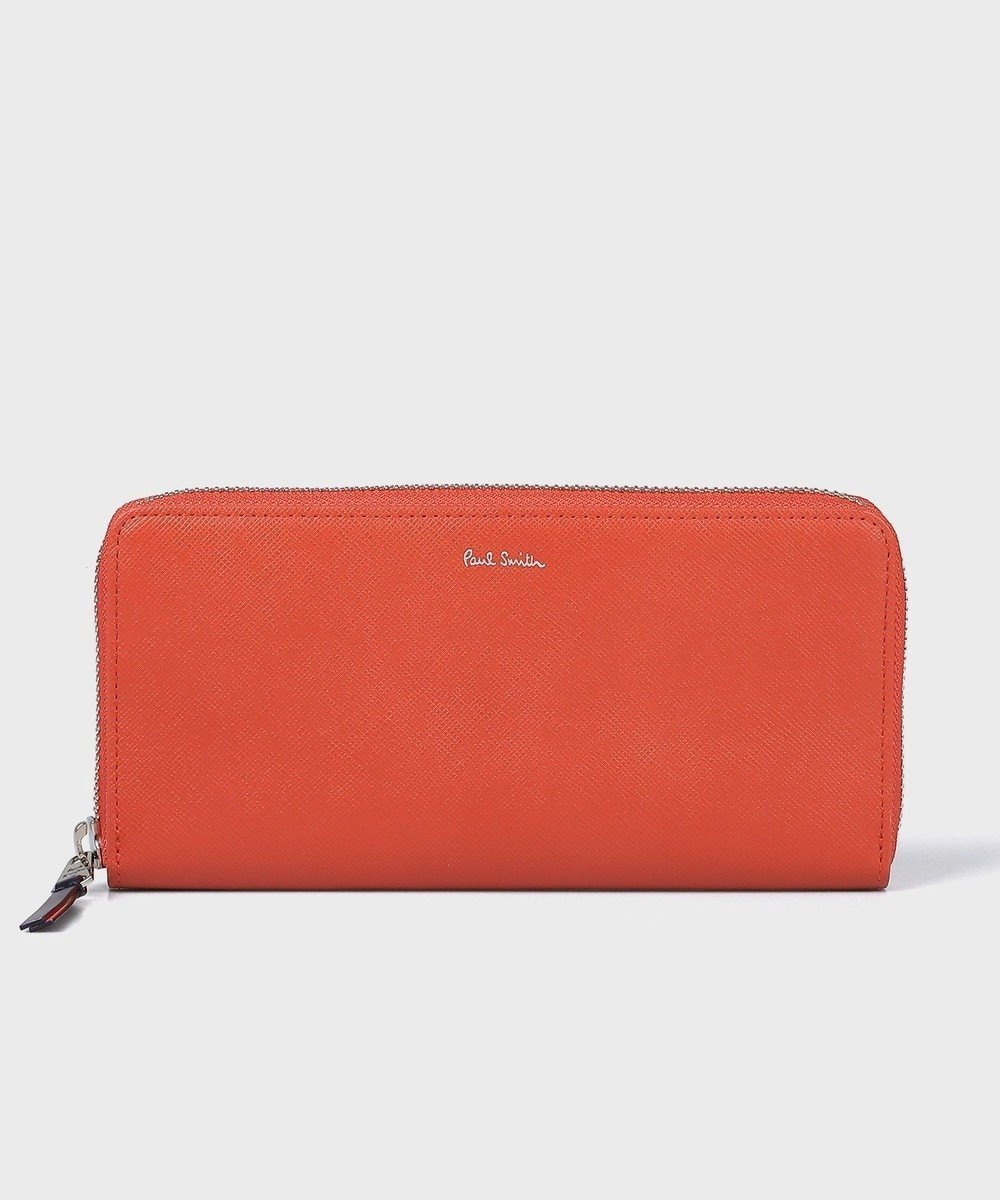 【ポール スミス/Paul Smith】のアーティストストライププラー ラウンドジップ長財布 インテリア・キッズ・メンズ・レディースファッション・服の通販 founy(ファニー) 　ファッション　Fashion　レディースファッション　Fashion for Women　ミニ財布・二つ折り財布　Wallets & Card Cases　イエロー　Yellow　オレンジ　Orange　コンビ　Combo, Combination Style　ストライプ　Stripe, Striped Pattern　財布　Wallet, Purse　テクスチャー　Texture, Textured Fabric　ポケット　Pocket, Pocket Detail　再入荷　Restock / Back in Stock　オレンジ|ID: prp329100004602900 ipo3291000000032733373