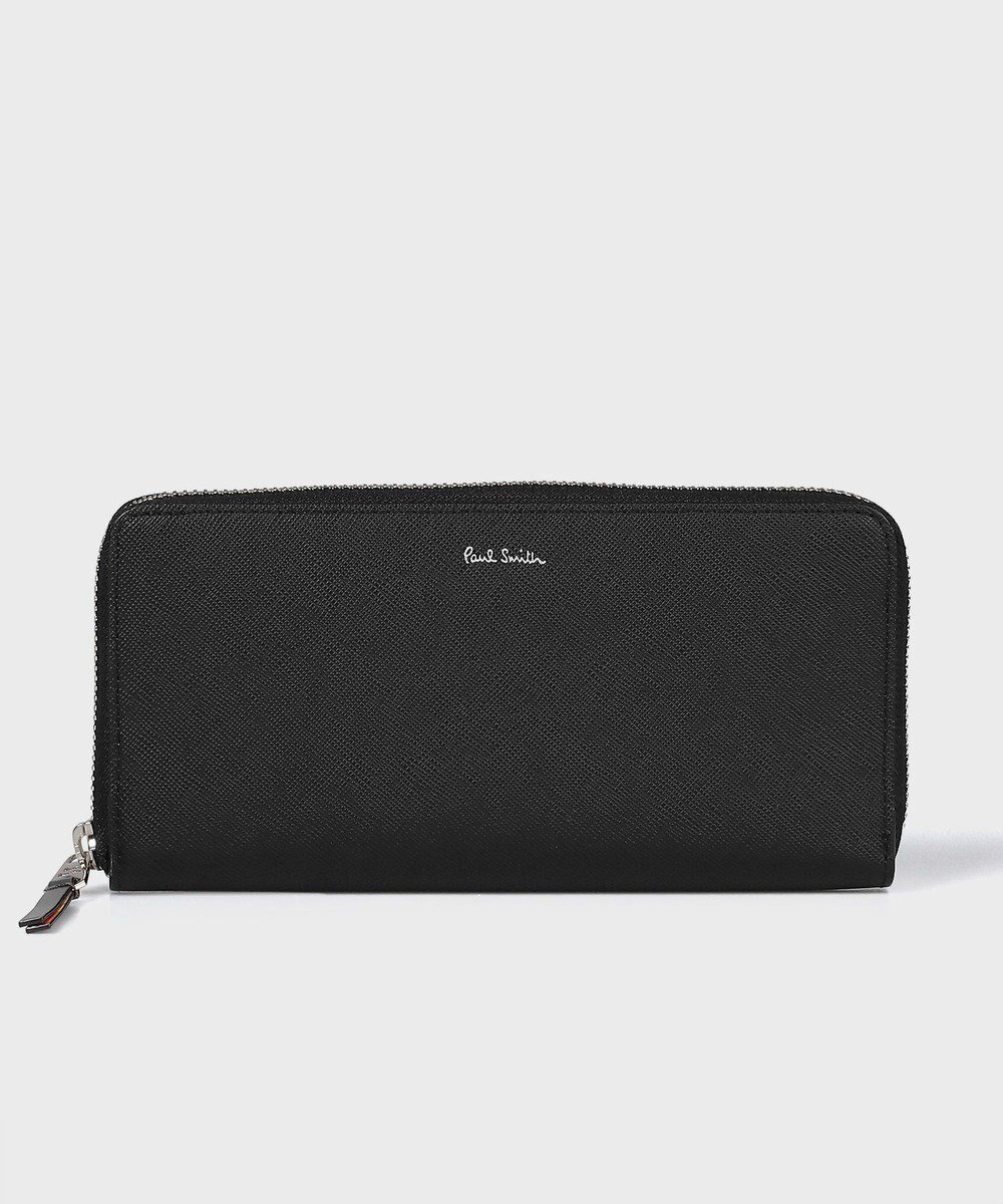 【ポール スミス/Paul Smith】のアーティストストライププラー ラウンドジップ長財布 インテリア・キッズ・メンズ・レディースファッション・服の通販 founy(ファニー) 　ファッション　Fashion　レディースファッション　Fashion for Women　ミニ財布・二つ折り財布　Wallets & Card Cases　イエロー　Yellow　オレンジ　Orange　コンビ　Combo, Combination Style　ストライプ　Stripe, Striped Pattern　財布　Wallet, Purse　テクスチャー　Texture, Textured Fabric　ポケット　Pocket, Pocket Detail　再入荷　Restock / Back in Stock　ブラック|ID: prp329100004602900 ipo3291000000032733374