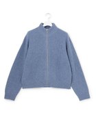 【ジェイプレスヨークストリート/J.PRESS YORK STREET】の【UNISEX】ウールカシミヤ ジップアップニット ダルブルー系|ID: prp329100004602908 ipo3291000000032733561