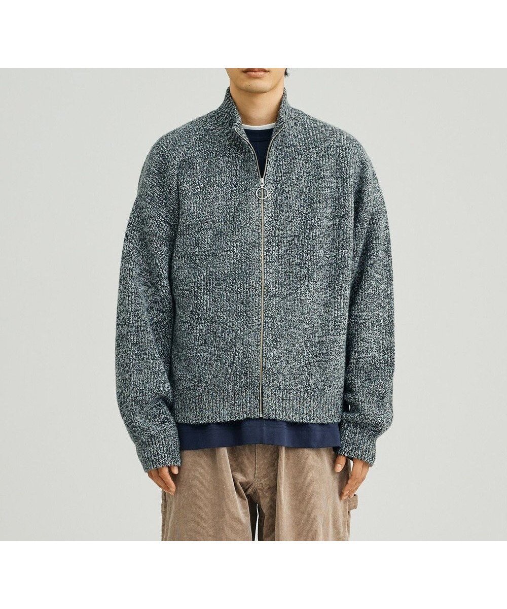 【ジェイプレスヨークストリート/J.PRESS YORK STREET】の【UNISEX】ウールカシミヤ ジップアップニット インテリア・キッズ・メンズ・レディースファッション・服の通販 founy(ファニー) 　ファッション　Fashion　レディースファッション　Fashion for Women　トップス・カットソー　Cut & Sew Tops　ニット　Knit Tops & Sweaters　ユニセックス　Unisex, Genderless　カーディガン　Cardigan, Knitwear　ショート　Short, Short Length　シンプル　Simple, Minimal　スタイリッシュ　Stylish, Fashionable　セーター　Sweater, Knitwear　フィット　Fit, Slim Fit　ボトム　Bottoms, Lower Wear　リラックス　Relax, Relaxed Fit　ワイド　Wide, Wide Fit　A/W・秋冬　Autumn/Winter　ブラック系1|ID: prp329100004602908 ipo3291000000032733563