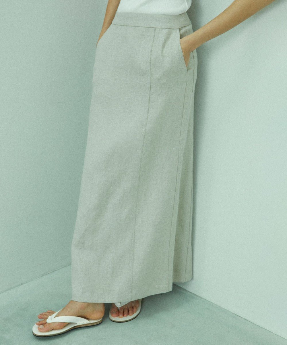 【ベイジ,/BEIGE,】の【CLASSY. 8月号掲載】BURDOCK / Iラインスカート インテリア・キッズ・メンズ・レディースファッション・服の通販 founy(ファニー) 　雑誌掲載アイテム　Magazine Picks & Fashion Features　ファッション雑誌　Fashion Magazines　クラッシィ　CLASSY.　ファッション　Fashion　レディースファッション　Fashion for Women　スカート　Skirts　春　Spring　コンパクト　Compact, Small Size　吸水　Absorbent, Quick-Dry　ジャケット　Jacket, Outerwear　雑誌　Magazine, Fashion Magazine　デニム　Denim, Jeans Material　8月号　August Issue, Aug. Edition　ベスト　Vest, Waistcoat　ポケット　Pocket, Pocket Detail　ラグジュアリー　Luxury, Elegant　リネン　Linen, Linen Fabric　S/S・春夏　SS, Spring/Summer, Warm Season　おすすめ　Recommended / Our Picks　夏　Summer　2023春夏・S/S　Spring/Summer 2023 SS23　2023年　2023　Flax|ID: prp329100004602919 ipo3291000000032733624