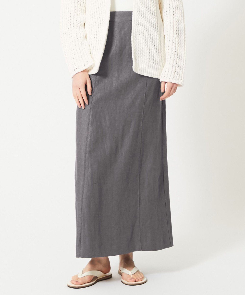 【ベイジ,/BEIGE,】の【CLASSY. 8月号掲載】BURDOCK / Iラインスカート インテリア・キッズ・メンズ・レディースファッション・服の通販 founy(ファニー) 　雑誌掲載アイテム　Magazine Picks & Fashion Features　ファッション雑誌　Fashion Magazines　クラッシィ　CLASSY.　ファッション　Fashion　レディースファッション　Fashion for Women　スカート　Skirts　春　Spring　コンパクト　Compact, Small Size　吸水　Absorbent, Quick-Dry　ジャケット　Jacket, Outerwear　雑誌　Magazine, Fashion Magazine　デニム　Denim, Jeans Material　8月号　August Issue, Aug. Edition　ベスト　Vest, Waistcoat　ポケット　Pocket, Pocket Detail　ラグジュアリー　Luxury, Elegant　リネン　Linen, Linen Fabric　S/S・春夏　SS, Spring/Summer, Warm Season　おすすめ　Recommended / Our Picks　夏　Summer　2023春夏・S/S　Spring/Summer 2023 SS23　2023年　2023　Slate|ID: prp329100004602919 ipo3291000000032733626